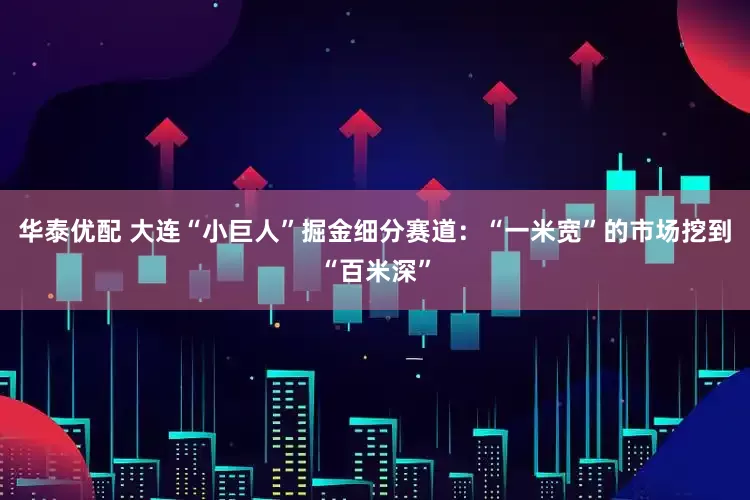 华泰优配 大连“小巨人”掘金细分赛道：“一米宽”的市场挖到“百米深”