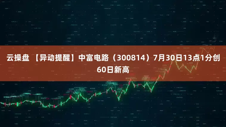 云操盘 【异动提醒】中富电路（300814）7月30日13点1分创60日新高