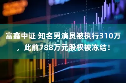 富鑫中证 知名男演员被执行310万，此前788万元股权被冻结！