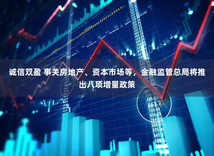 诚信双盈 事关房地产、资本市场等，金融监管总局将推出八项增量政策